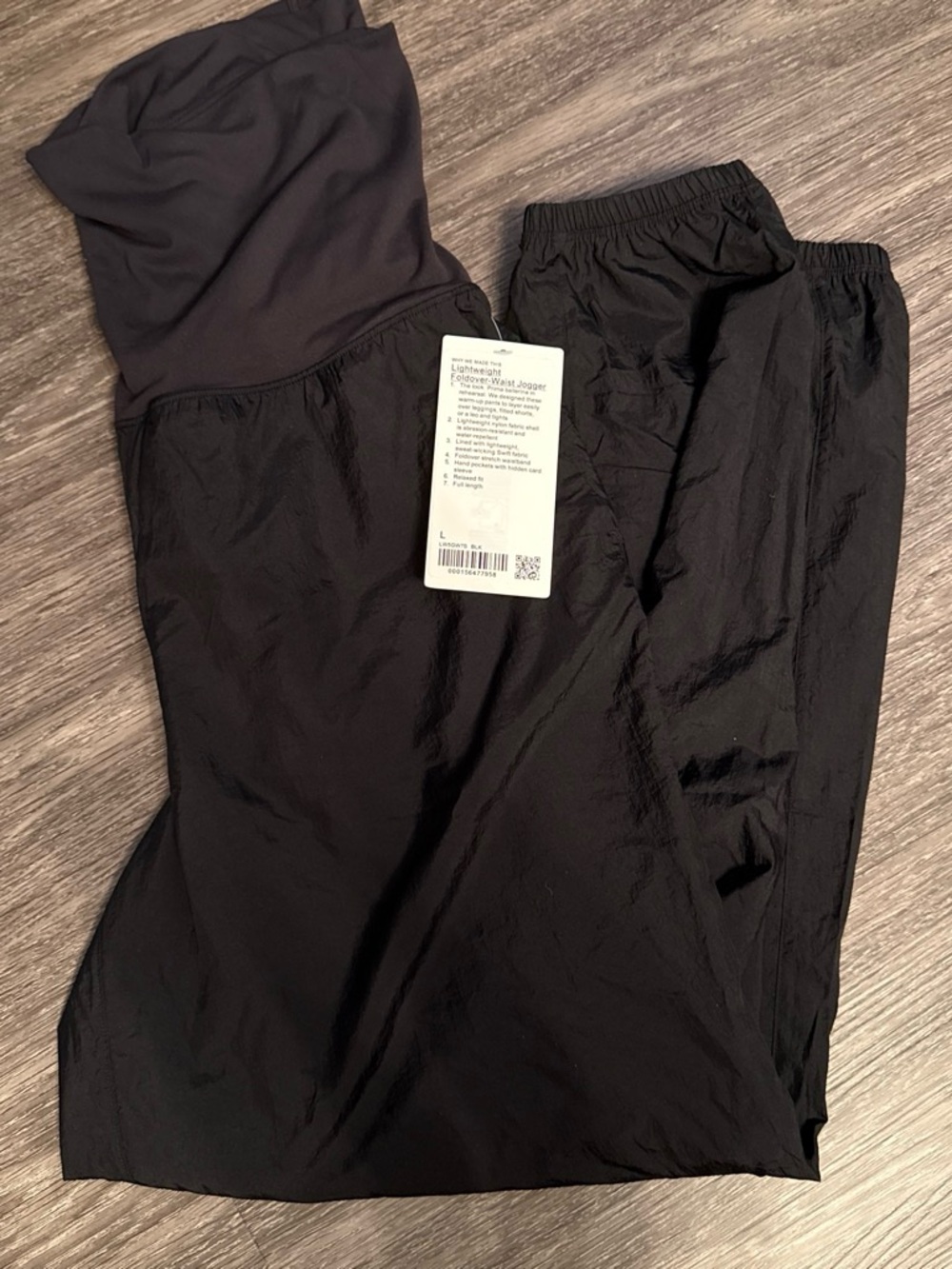 lululemon athletica Black Fold-Over Waist Jogger Pants - Picture 4 of 4